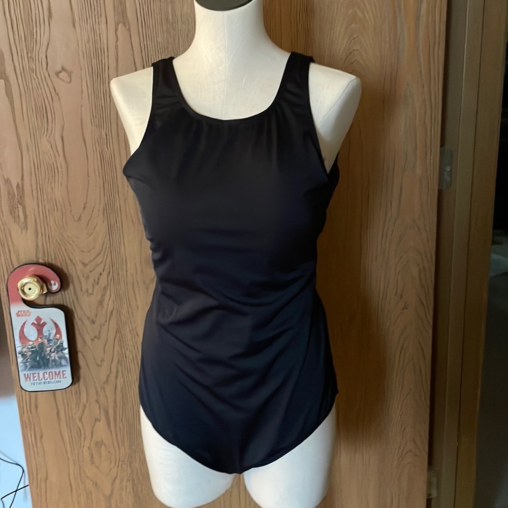 NWT swimsuits for all chlorine resistant size 16 one piece suit high neck